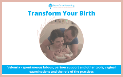 Velouria – spontaneous labour, partner support and other tools, vaginal examinations and the role of the practices | Episode 14